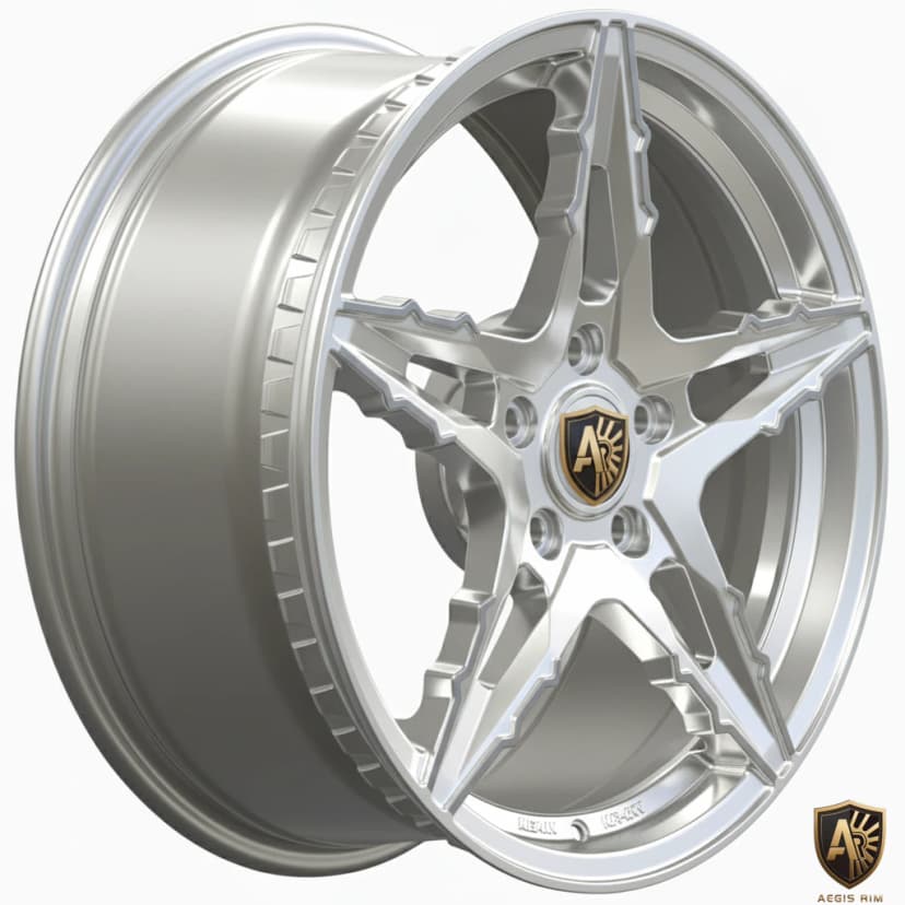 AEGIS RIM Aurora wheel — precision-machined spoke pattern with deep concave profile, matte black finish, Tarmac SAGA series
