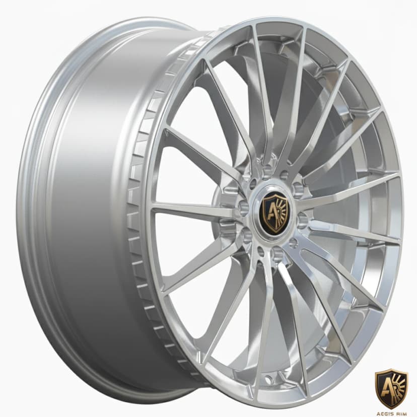 AEGIS RIM Solaris wheel — radial spoke design inspired by solar geometry, Tarmac SAGA series