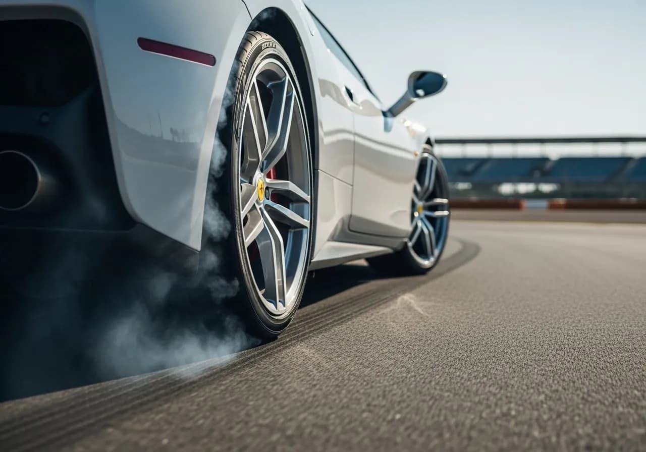 AEGIS RIM Trekker forged wheel — racetrack action hero shot