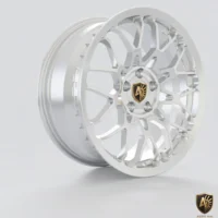 Aegis Forge Prodesign Geometric 003 Gloss Silver 45 Degree Tilt