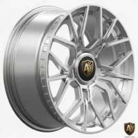 Aegis Forge Prodesign Geometric 006 Gloss Silver 45 Degree Tilt