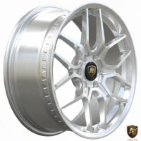 Aegis Forge Prodesign Geometric 011 Gloss Silver 45 Degree Tilt