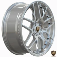 Aegis Forge Prodesign Geometric 012 Gloss Silver 45 Degree Tilt