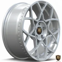 Aegis Forge Prodesign Geometric 013 Gloss BrushedSilver 45 Degree Tilt