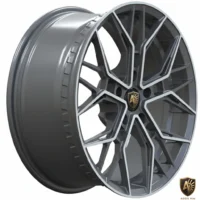 Aegis Forge Prodesign Geometric 014 Matte Gunmetal 45 Silver Tilt