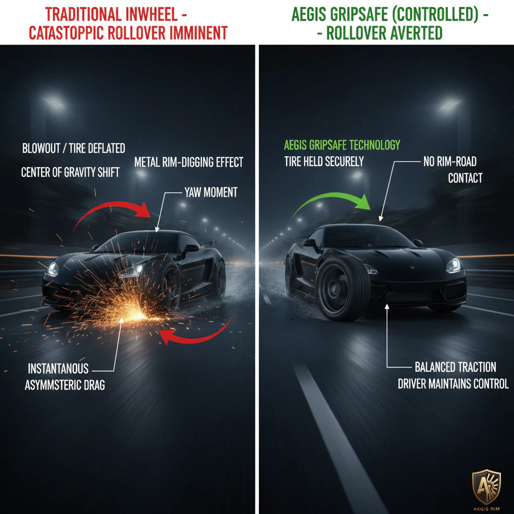 AEGIS GripSafe bead lock technology preventing de-beading and rollover