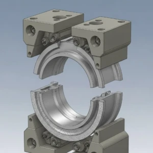 Precision begins at the mold — AEGIS RIM’s forging process starts with tooling engineered for uncompromising accuracy and repeatability. Forging tooling concept for precision alloy rim manufacturing.