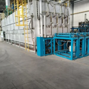 Conceptual rendering of AEGIS RIM casting workflow—where molten alloy meets precision molds to form durable wheel structures. Factory overview of AEGIS RIM casting process—illustrating alloy melting, mold filling, and cooling stages in wheel production.