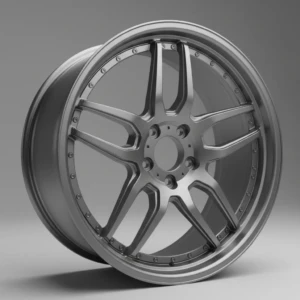 AEGIS RIM forged alloy wheel—solid 3D render illustrating the full form, balance, and engineered symmetry of our signature design. Solid 3D rendering of AEGIS RIM forged alloy wheel—showcasing full structural geometry, surface detailing, and design proportions.
