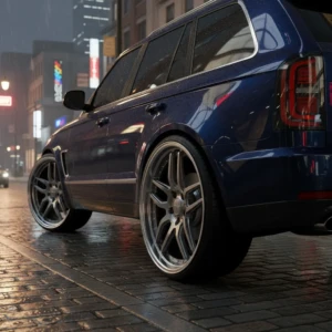 Urban luxury meets forged precision—AEGIS RIM alloy wheels elevate every detail of high-end automotive design. AEGIS RIM forged alloy wheel featured in urban luxury vehicle application—combining performance engineering with elevated design aesthetics.